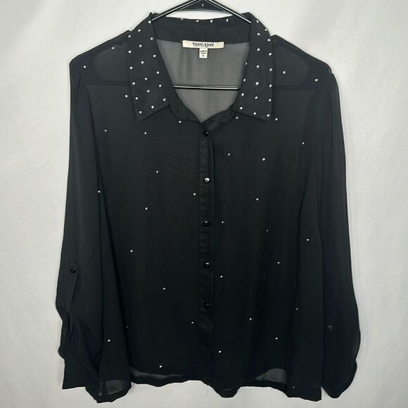 Women’s Daniel Rainn transparent blouse - Picture 1 of 3